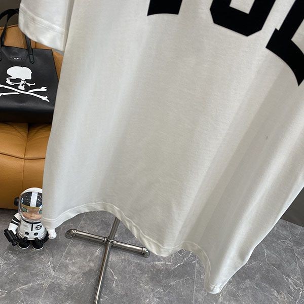おすすめサンローラン 偽物 コットンロゴ入りTシャツ ホワイト 672370Y36JG9766